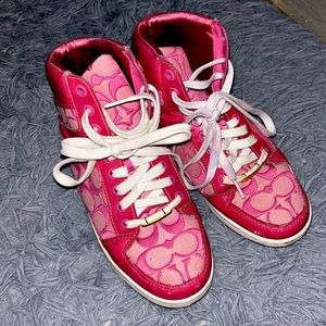 Coach pink Norra sneakers 7.5 no box!